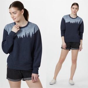 tentree Juniper Constellation Mountain Trees Gorpcore Crewneck Sweatshirt